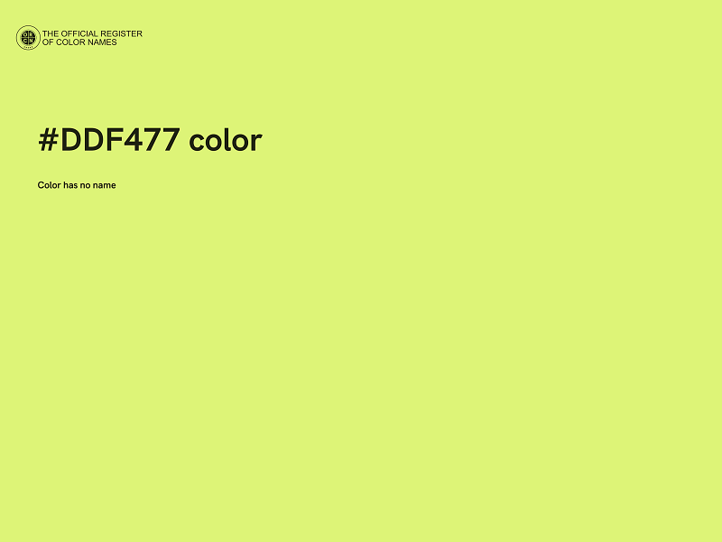 #DDF477 color image