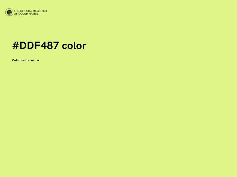 #DDF487 color image