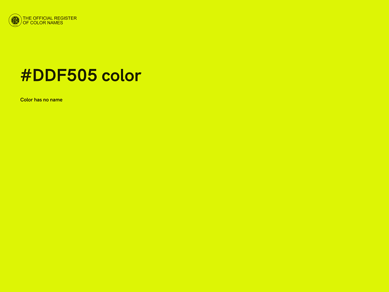 #DDF505 color image