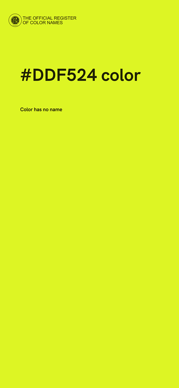 #DDF524 color image