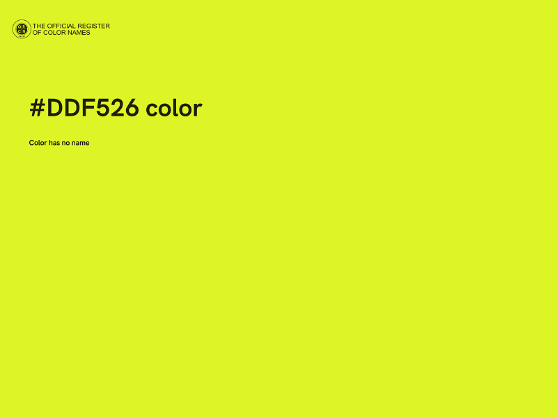 #DDF526 color image