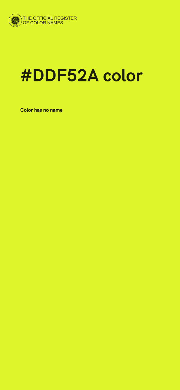 #DDF52A color image
