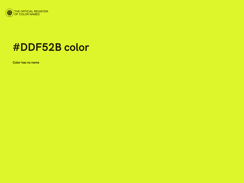 #DDF52B color image