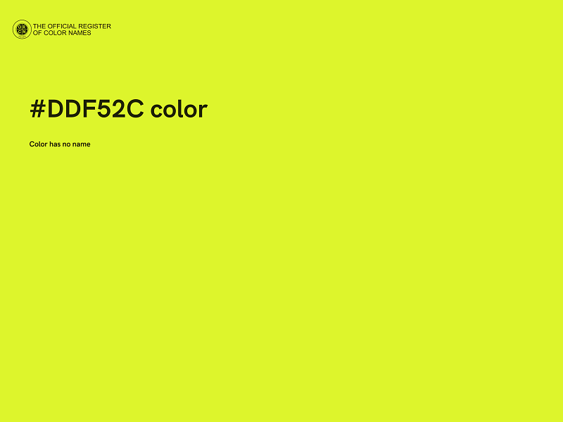 #DDF52C color image