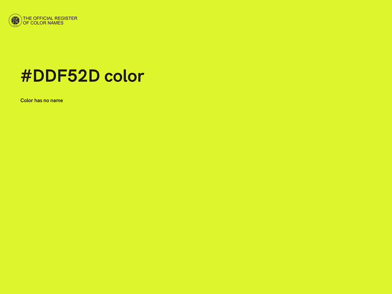 #DDF52D color image
