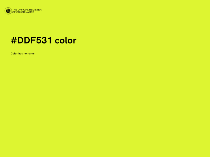 #DDF531 color image