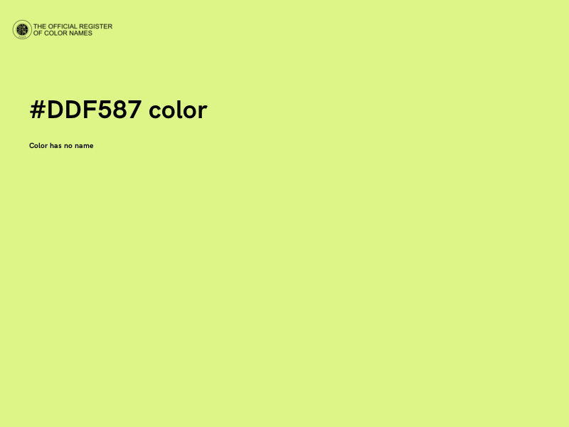 #DDF587 color image