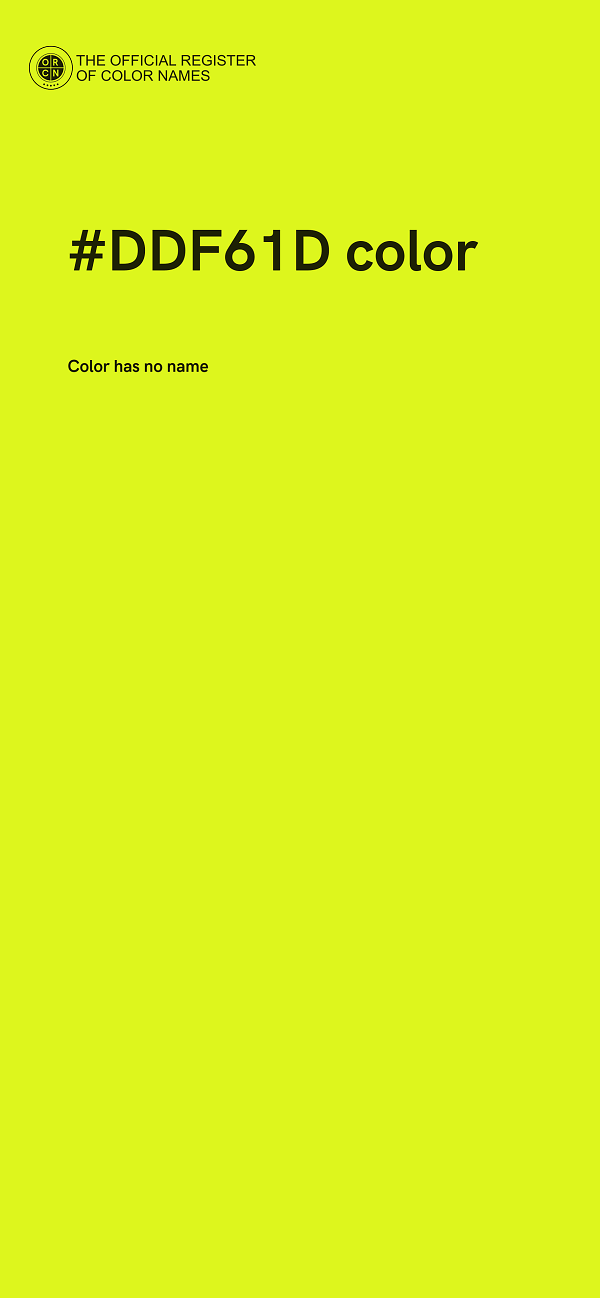 #DDF61D color image