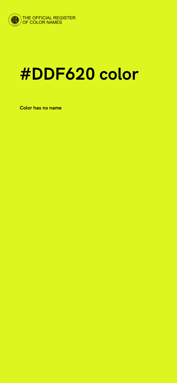 #DDF620 color image