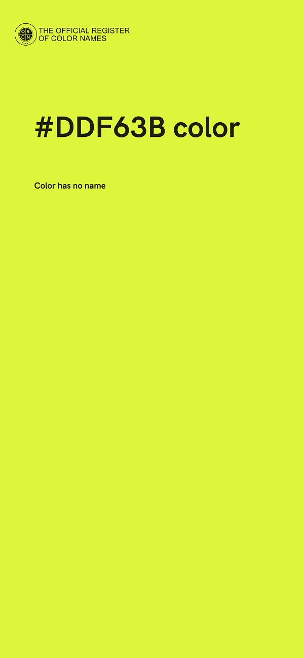 #DDF63B color image