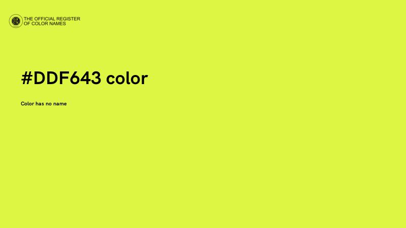 #DDF643 color image