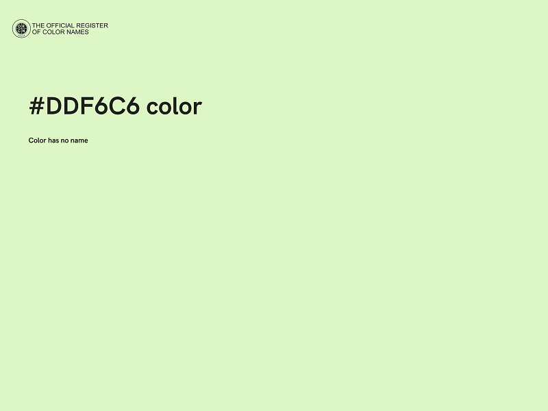 #DDF6C6 color image