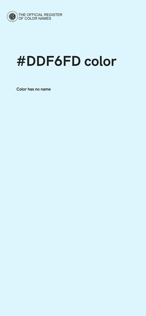 #DDF6FD color image