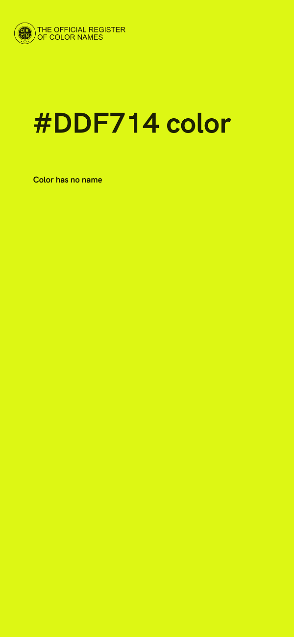 #DDF714 color image