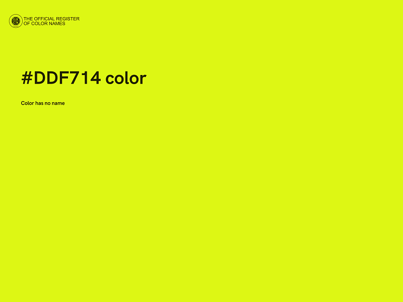 #DDF714 color image