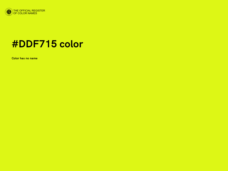 #DDF715 color image
