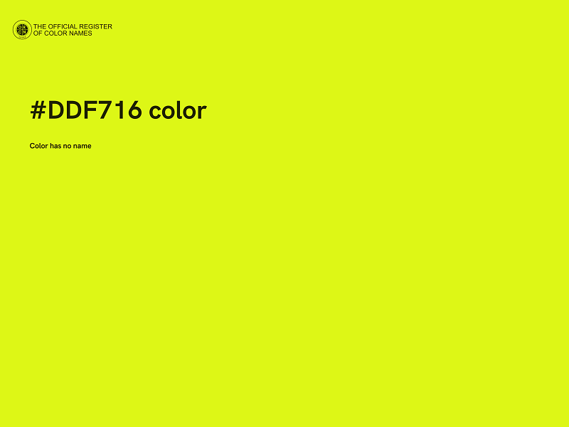 #DDF716 color image