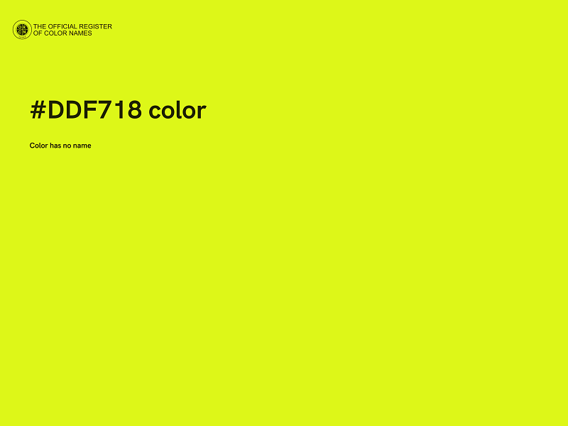 #DDF718 color image