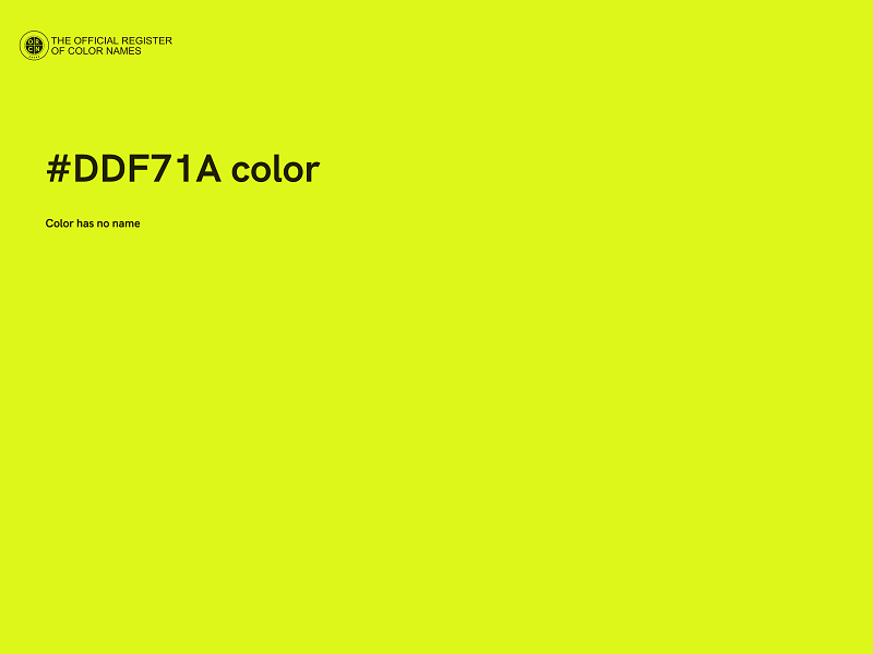 #DDF71A color image