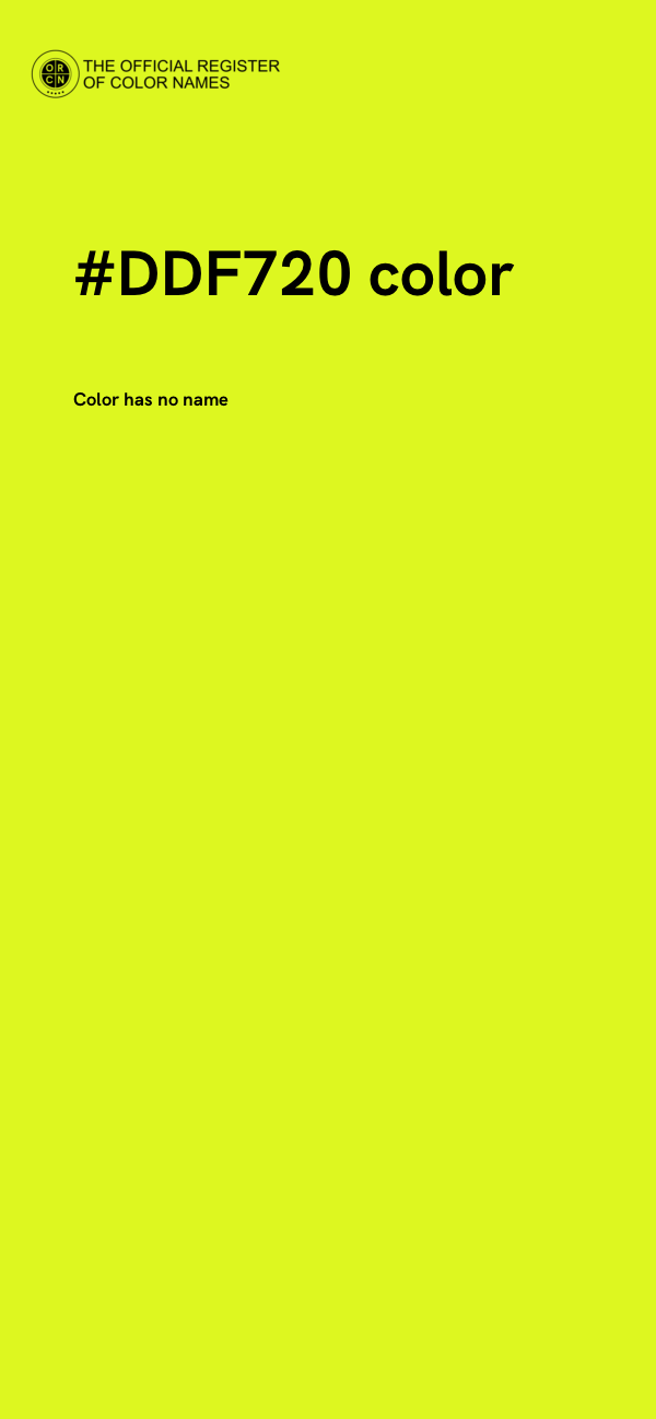 #DDF720 color image