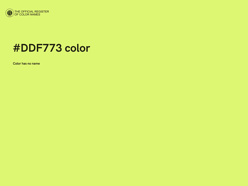 #DDF773 color image