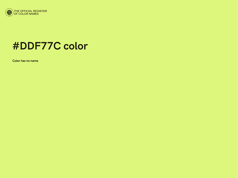 #DDF77C color image