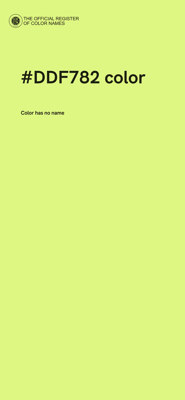 #DDF782 color image
