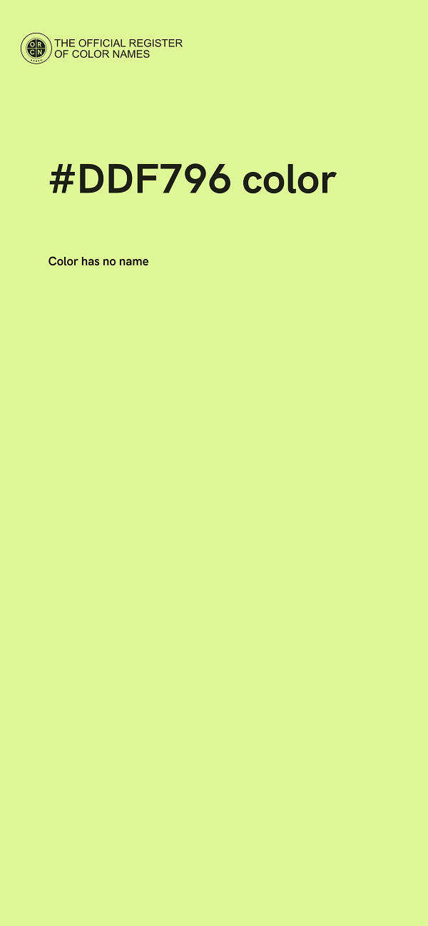 #DDF796 color image