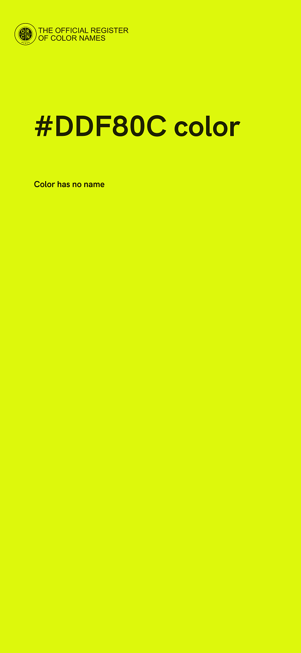 #DDF80C color image