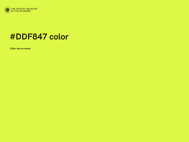 #DDF847 color image