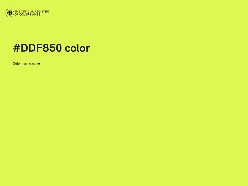 #DDF850 color image