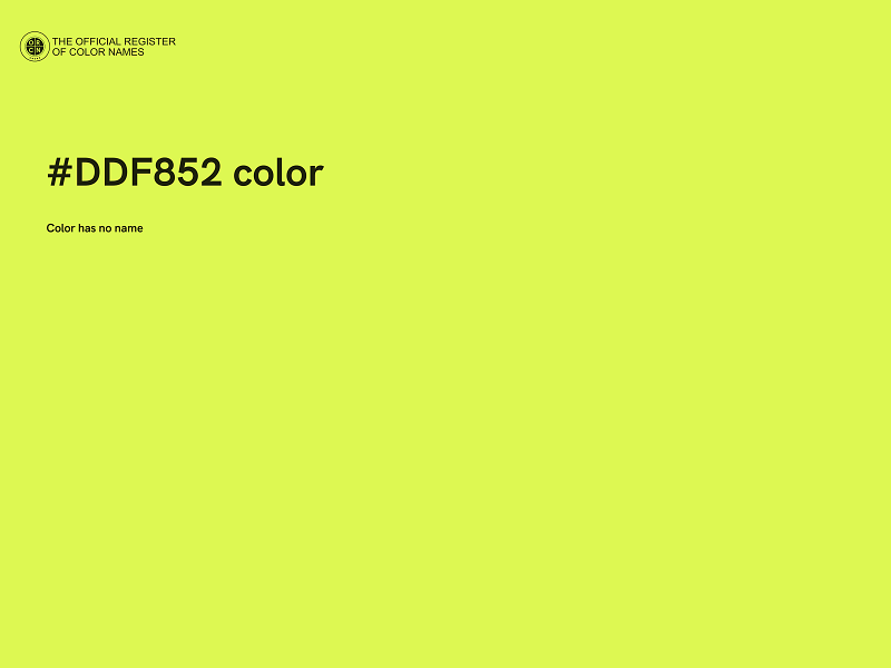 #DDF852 color image