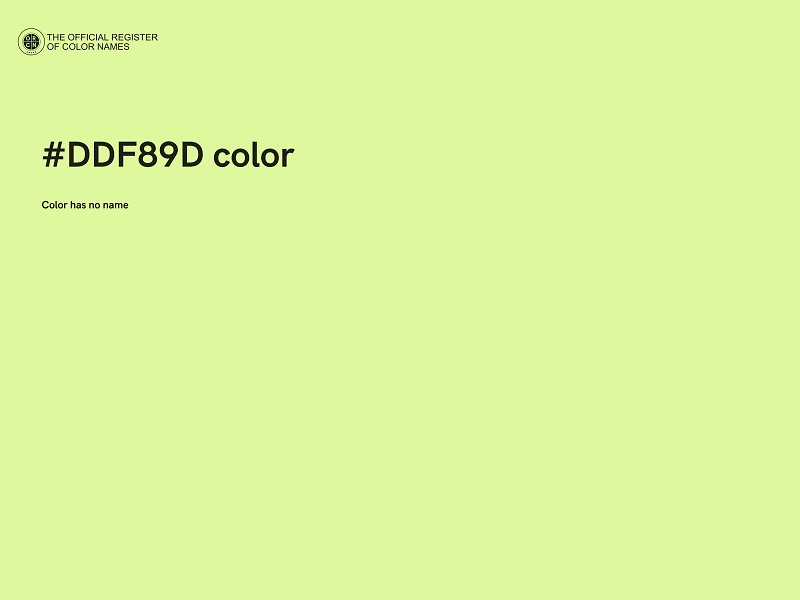 #DDF89D color image