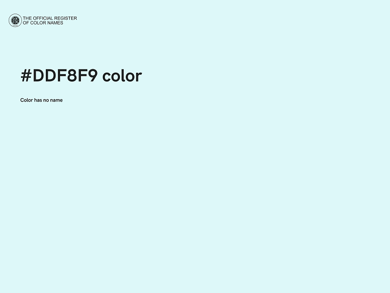 #DDF8F9 color image