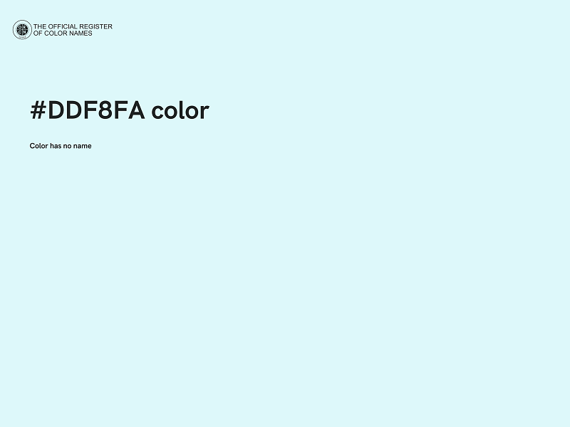 #DDF8FA color image