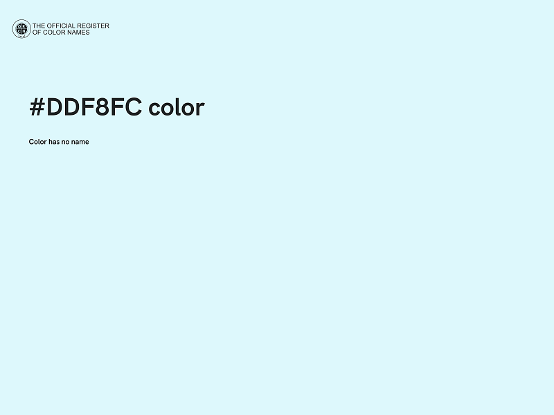 #DDF8FC color image