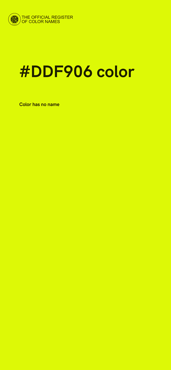 #DDF906 color image