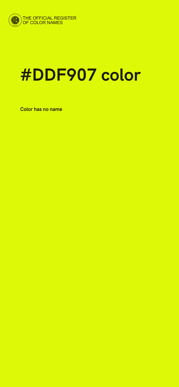 #DDF907 color image