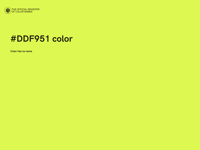 #DDF951 color image