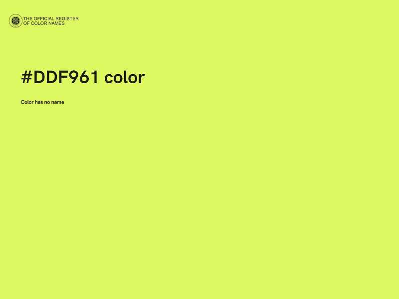 #DDF961 color image