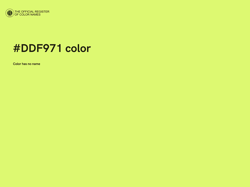 #DDF971 color image
