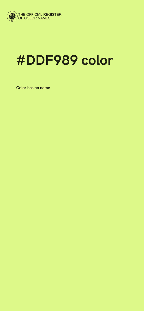 #DDF989 color image