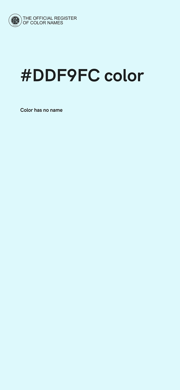 #DDF9FC color image