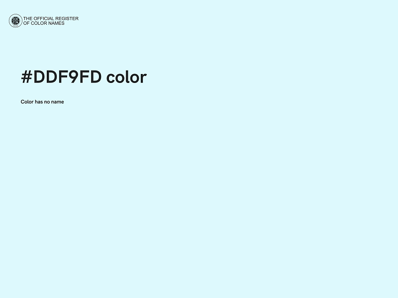 #DDF9FD color image