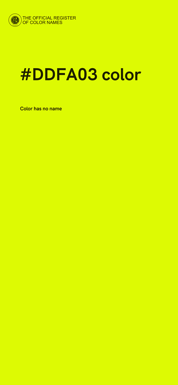 #DDFA03 color image