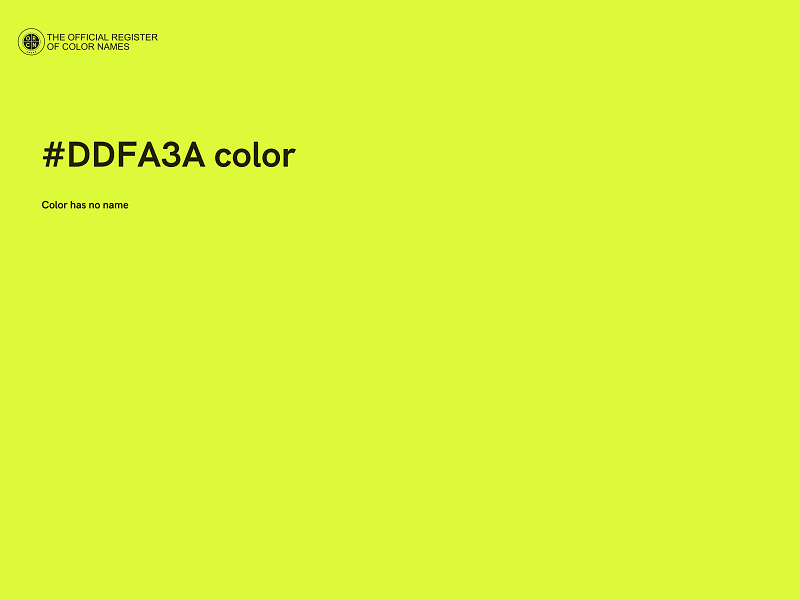 #DDFA3A color image