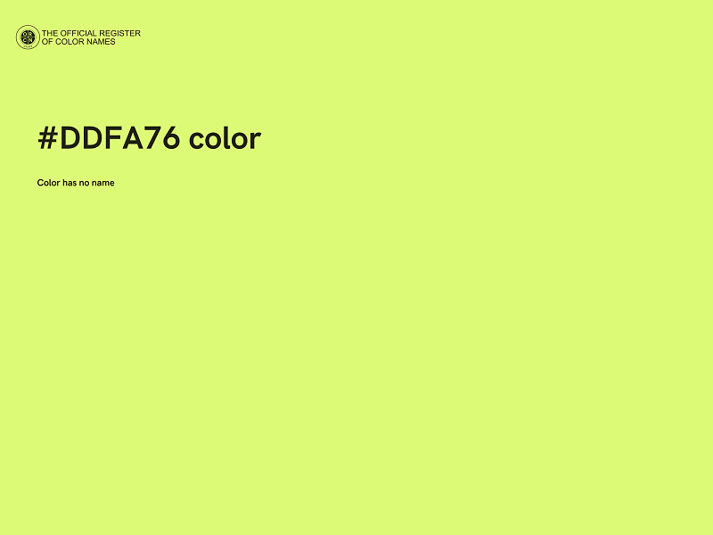 #DDFA76 color image