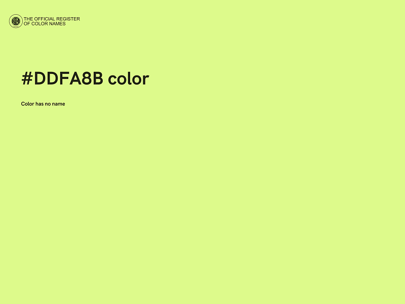 #DDFA8B color image