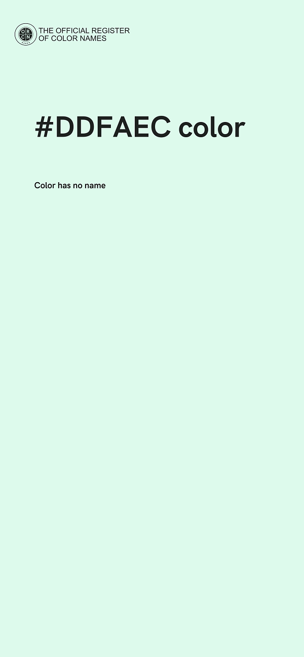 #DDFAEC color image