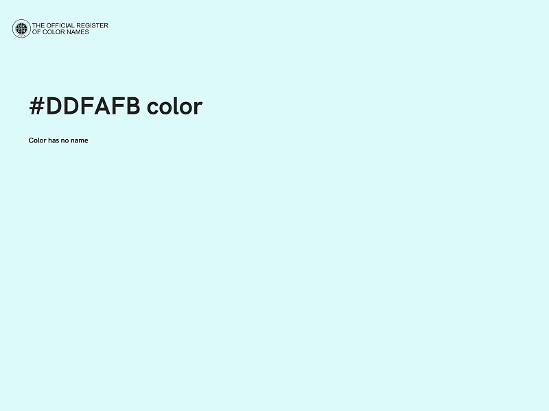 #DDFAFB color image